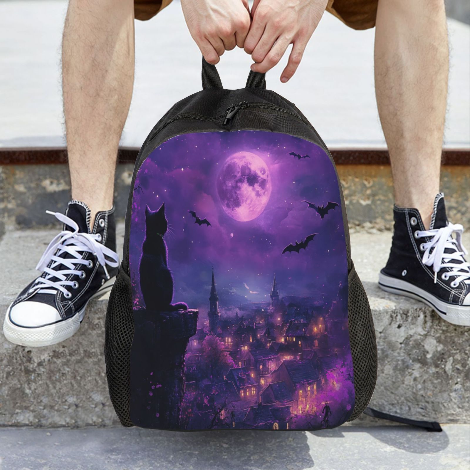 Cat Backpack Double Shoulder Backpack Durable, Spacious, Ergonomic Design for Travel, Work & Outdoor Use