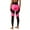 Hot Pink, variant on Fiaer Women's Fitness High Waist Yoga Pants Printed Stretch Legging Stretch Color Blocking Slim Fit Tummy Control Lifting Trousers Red XL