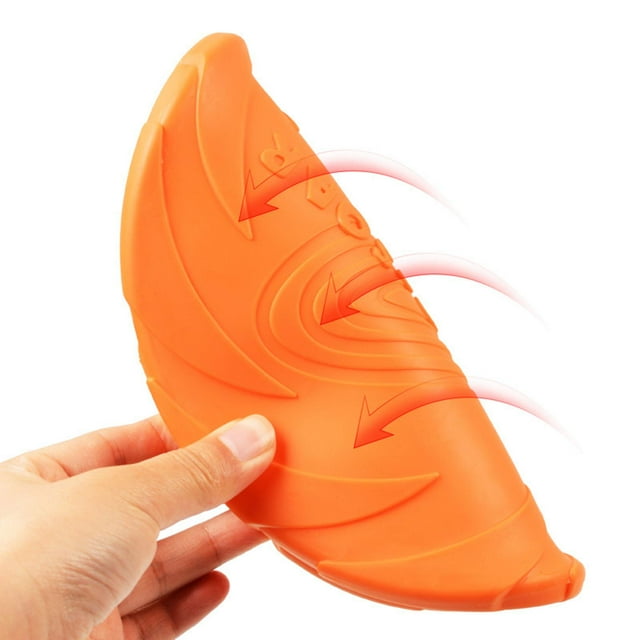 Volador para perros Colco Platillo Volador Resistente y Duradero Naranja 15cm