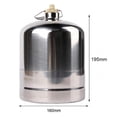thumbnail image 4 of Cilindro de gas vacío, recargable, ligero, para cocinar al aire libre 3L, 4 of 9