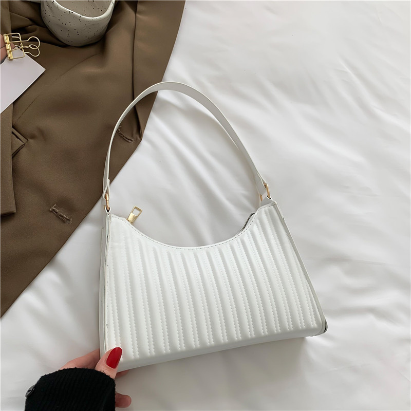 QWZNDZGR Winter Large-Capacity Bag Women's 2022 New Fashion Shoulder Bag  Simple Portable Leisure Commuting Vintage Dumplings 