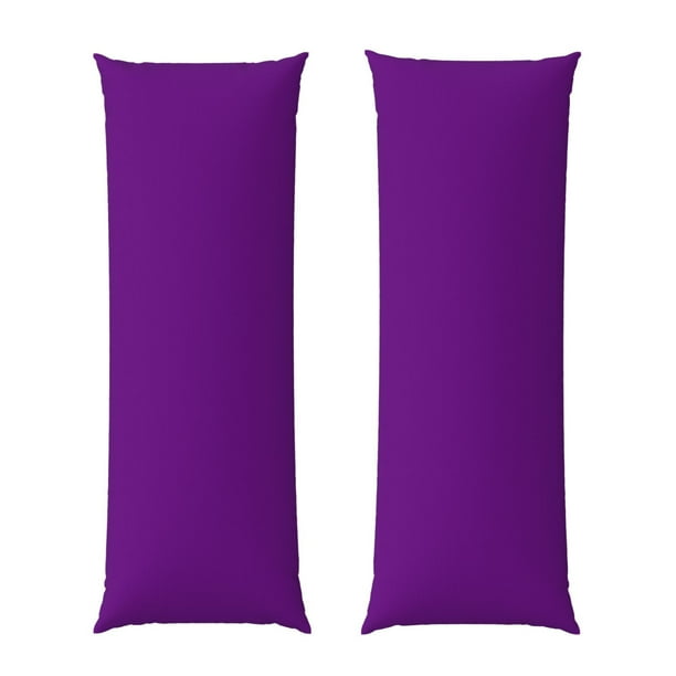 Balery Purple Funda Protectora para Almohada Corporal de Algodón Hipoalergénico con Cierre(55 x 21 pulgadas), Almohadas No Incluidas