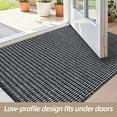 thumbnail image 2 of Woven Textured Washable Area Rug, Non Slip Pet Friendly Rug, Stain Resistant Low Pile Indoor Carpet for Living Room Bedroom Kitchen, Durable Absorbent Non-Shedding Rug for High Traffic Areas, 2 of 5