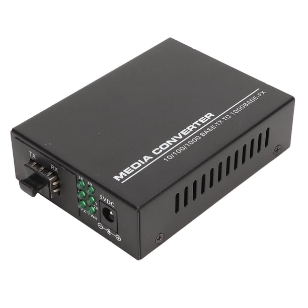 Convertidor De Medios De Fibra, 4 Puertos Eléctricos Transceptor De Fibra SFP 1 Puerto óptico Para Oficina