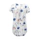 thumbnail image 4 of Mujeres de Verano Tops de Manga Corta Impresa Casual Cuello Redondo Plisado Superior 95% Poliéster 5% Spandex, Blusa de Moda para Todas las Estaciones, 4 of 6