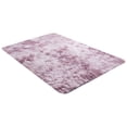 thumbnail image 2 of Shag Area Rug for Living Room Bedroom,Tie-Dyed Dusty Pink High Pile Soft Plush Shaggy Furry Bedside Playroom Dorm Carpet,Non-Slip,Non-Shedding Modern Indoor Floor Rug,5'x 3'(L), 2 of 9
