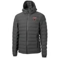 thumbnail image 2 of Men's-Cutter & Buck  Gray Louisville Cardinals Mission Ridge Eco Insulated Repreve Hooded Full-Zip Puffer Jacket, 2 of 3