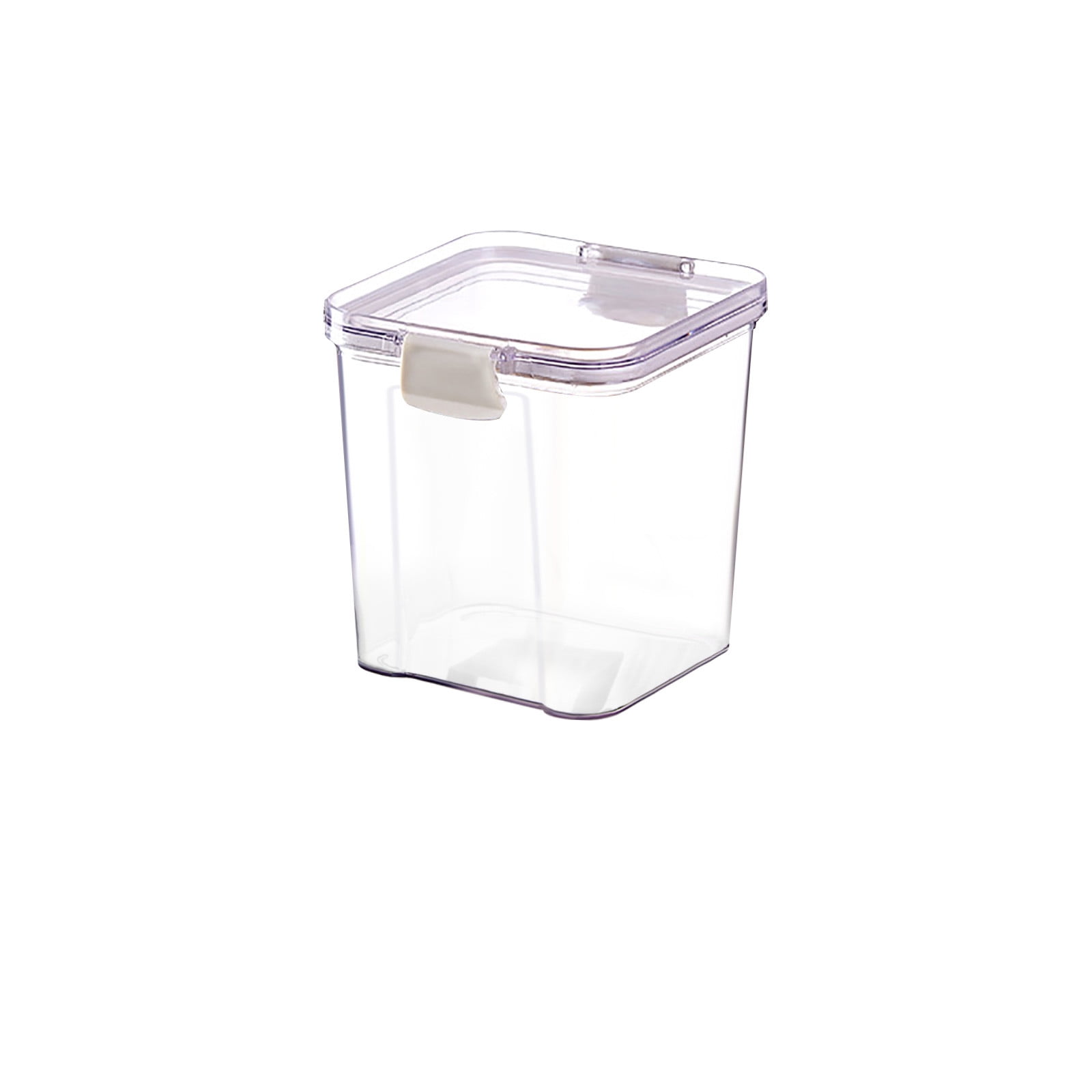 OAVQHLG3B Ounce Clear Square Storage Jars Storage Containers With Lids