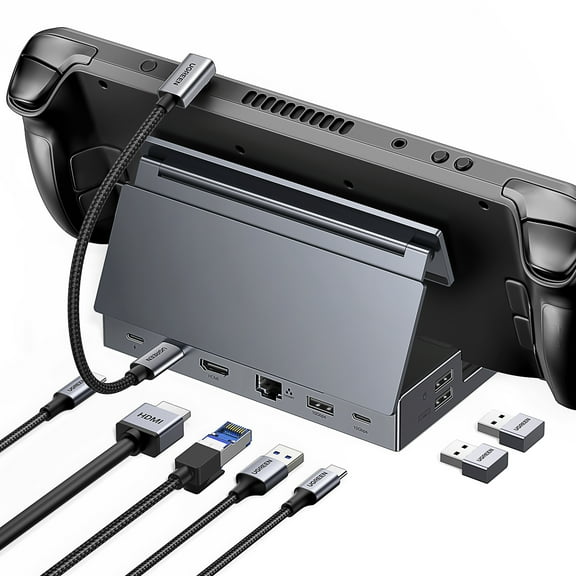 UGREEN 9-in-1 USB C 9-Ports 1 Display Docking Station for Steam Deck & Rog Ally