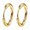 Gold, variant on Stainless Steel 12 Gauge Huggie Hoop Earrings Unisex Women Men 13Mm - 25Mm E10