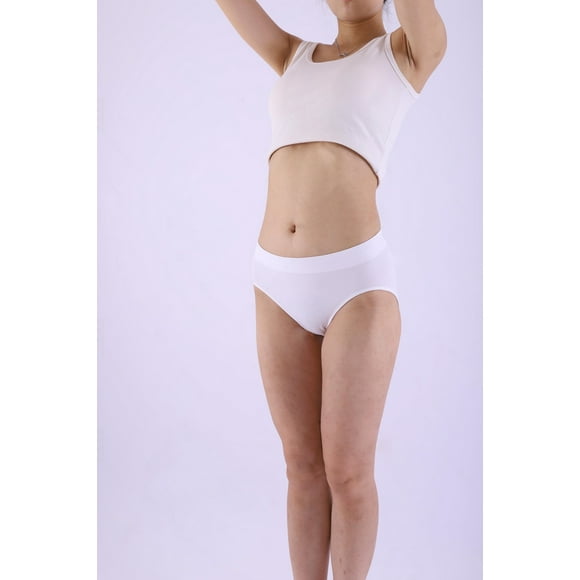 Seamless Ribbed Hi Cut Brief - 3Pk