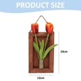thumbnail image 2 of Tulipán Artificial, maceta montada en la pared, paisaje, planta artificial, decoración interior, flor falsa, 2 of 5