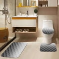 thumbnail image 6 of Geometric Green and Gray Bathroom Set with Shower Curtain Sets Rugs Accessories, Black and Gray Modern Military Shower Curtain, Green Bathroom Decor 4 Pcs, 6 of 8