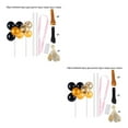 thumbnail image 3 of bedienty Cake Topper Home Wedding Party Cake Balloon Ribbon Straws Decoration Pastry Decor Sapphire Glitter Balloon 5# 2Set, 3 of 6