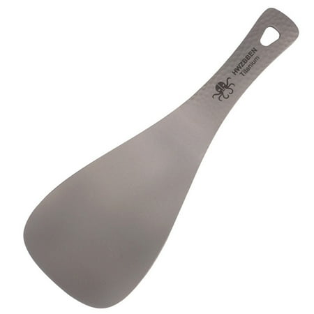 

Lightweight Titanium Rice Spoon Paddle Camping Spoon Outdoor Tableware for Home