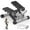 Silver, variant on MCQ Mini Stepper Compact Workout Machine with Resistance Band, 300lb Weight Capacity, Hydraulic Fitness Stepper with LCD Monitor, Black