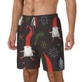 thumbnail image 2 of Balery Cute Christmas Gnomes Mens Swim Trunks Swim Shorts for Men Quick Dry Inseam Beach Shorts with Compression Liner Pocket-Large, 2 of 9