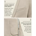thumbnail image 4 of COOFANDY Mens Casual Blazer Slim Fit Knit Blazers Jacket Two Button Lightweight Sports Coats, 4 of 5