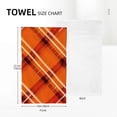 thumbnail image 4 of ONETECH Hand Towels Bath Towels Plaids Kitchen Dish Towel Orange Tea Towels Rustic Vintage Fall Harvest Dishcloth Hand Drying Cloth Towel for Holiday Kitchen Cooking Baking, 2 Pcs 27.5*16in, 4 of 6