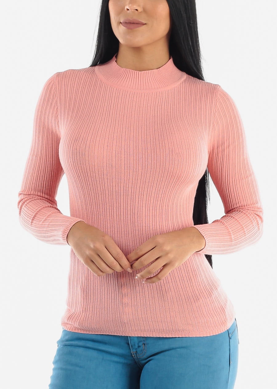 pink cozy sweater