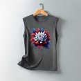 thumbnail image 4 of Qiopertar Blouse Sans Manches Imprimée Mode Décontractée pour Femmes Col Rond Pull Slim Offres de la Semaine Liquidation à Moins de 5$ jusqu'à 90 % de Réduction, 4 of 5