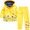 Yellow, variant on Hiiyo Girls Windbreaker Jacket Raincoat Trench Coat and Pants 2Pcs Outfits