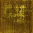 thumbnail image 1 of Ahgly Company Indoor Square Oriental Yellow Industrial Area Rugs, 4' Square, 1 of 4