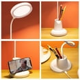 thumbnail image 4 of Kezqiaxn Led Desk Lamp for Home and Study Office, Black Small Rechargeable Desk Light with Pen Gooseneck Desk Lamps 3 Lighting Modes, Dimmable, Eye-Caring Lantern white, 4 of 8