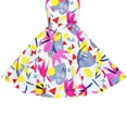 thumbnail image 5 of Girls Vintage Dress 50s Retro 1950s Rockabilly Halter Swing Dress 7 Years, 5 of 6