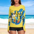 thumbnail image 6 of Simpsons Women's Sunscreen Shirt Long Sleeve Workout Tops Crewneck Soft Comfy Tees Casual T-Shirt S, 6 of 7