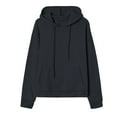 thumbnail image 4 of ZSQDM Summer Hoodies for Women Womens 2025 Hoodies Button Collar Drawstring Hooded Pullover Sweatshirt Casual Long Sleeve Tops Shirts Short Sleeve Sweater Man Blending Sweatshirt （M）, 4 of 8