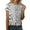 White, variant on Women's Fashion Sequined Round Neck T-Shirt Elegant Casual Short Sleeve Top Comfortable Shiny Blouse for Daily Wear