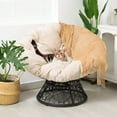 thumbnail image 6 of Papasan Chair Soft Thick Density Fabric Cushion and High Capacity Steel Frame with 360 Degree Swive, 6 of 6