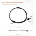 thumbnail image 2 of 946-04703A Cable fits MTD 2011-2018 RM110/120/210; Yard Machines; Yard Man 2012-2014; Cub Cadet SC100 Troy-Bilt TB105/220/230/TB260; Husky 2011-2016 Lawn Mowers; Repl. 946-04703; 62.6 inch.L., 2 of 7