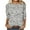 Multicolor#4, variant on Women's Fall Vintage Print Crewneck 7/8 Sleeve Loose Fit Basic Graphic Tops - Plus Size Friendly Autumn Shirts S-5XL
