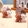 thumbnail image 5 of 1Pair Love Bear Magnetic Keychain Cute Animal Shaped Keyring Cartoon Couple Pendants Bear Keychain Bag Charms Car Key Accessories for Couples, 5 of 7