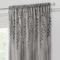 thumbnail image 3 of Traditional Elegance Willow Rod Pocket Window Curtain Panel - 42x84 - Grey, 3 of 3