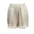 thumbnail image 4 of AXXD Dress Shorts for Women Casual Summer Summer Solid Color Pants Lace Stitching Elastic Waist Head Shorts Mother's Day, 4 of 4