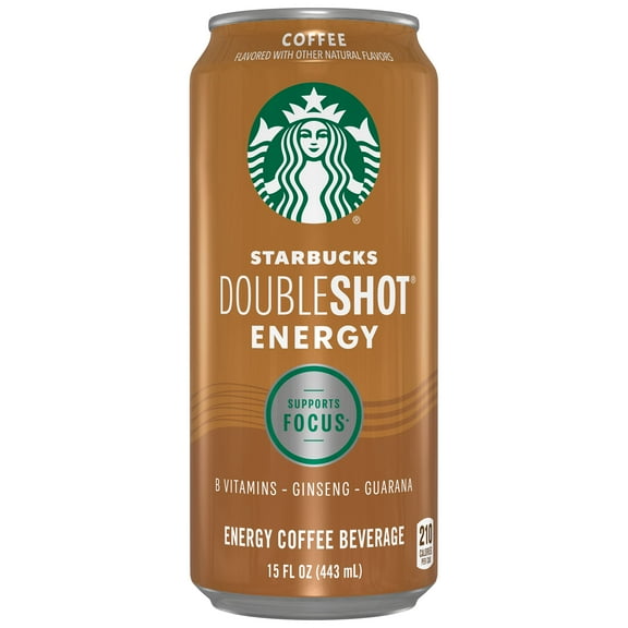 Starbucks Doubleshot Energy Coffee Energy Drink, 15 oz Can, Reduced Fat Milk