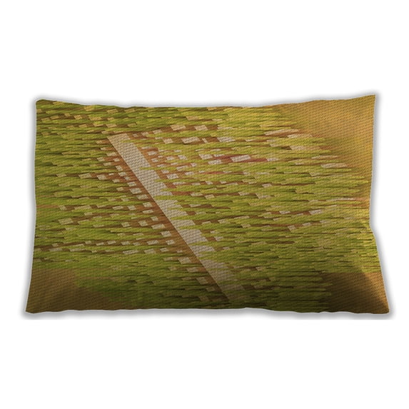 Ahgly Company Indoor Rectangular Contemporary Lumbar Throw Pillow, 13 inch by 19 inch
