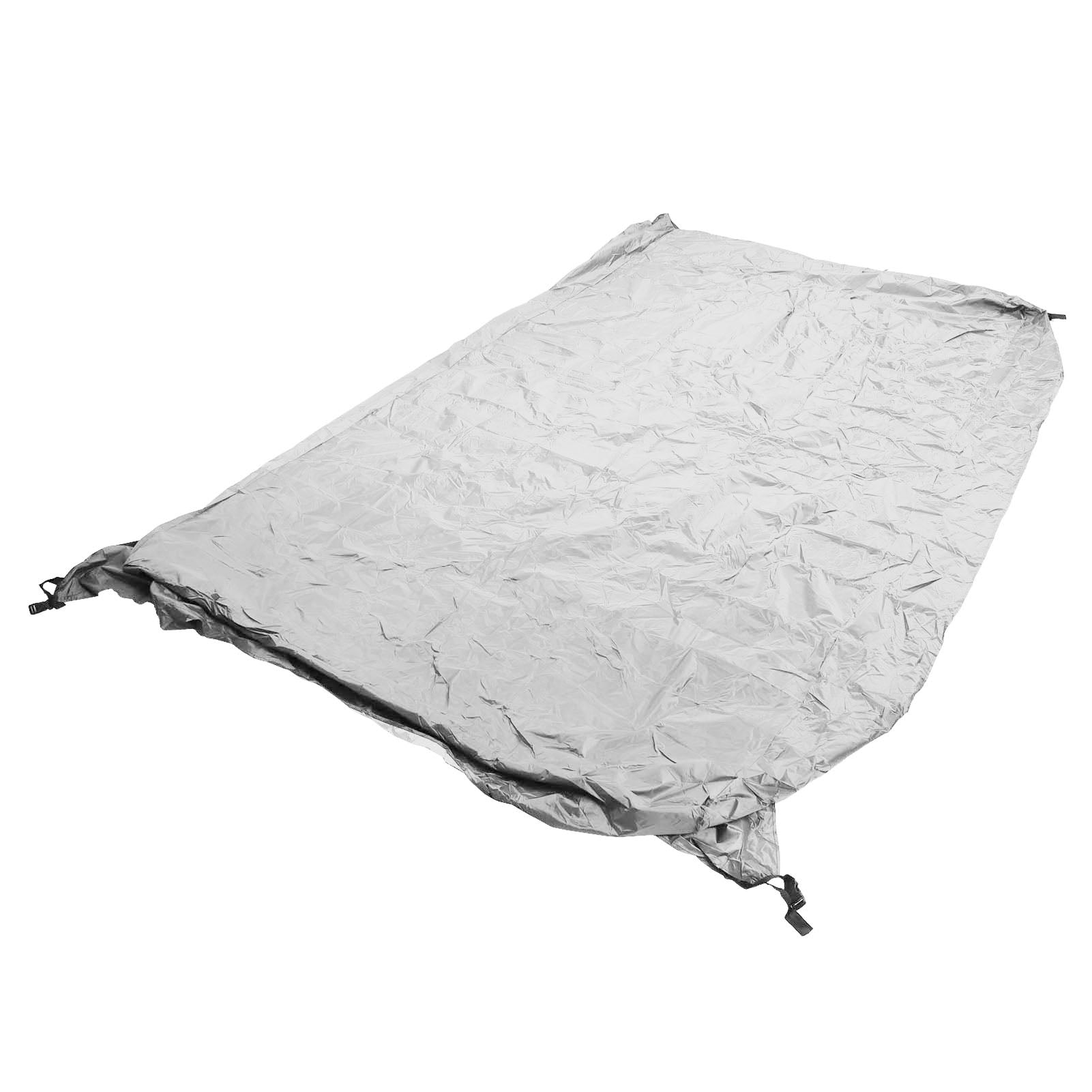 Rupoun Heavy Duty Grey Ping Pong Table Cover, 110x60x28.7 Inches / 280x153x73 cm Waterproof Dustproof Silver Coated Outdoor Table Tennis Table Protector