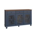 thumbnail image 4 of FESTIVO 55" Vintage Style Kitchen Buffet Sideboard Cabinet w/ Drawers - Navy, 4 of 6