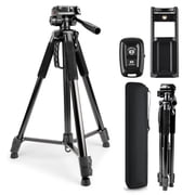 71" Camera Tripod, BUSATIA Tripod for Camera, Phone Video Recording, Heavy-Duty Camera Tripod Stand, 11lb Load Capacity, Adjustable Height from 24" to 71'', for Camera, Phone, Projector, Webcam