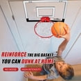 thumbnail image 4 of Mini aro de baloncesto para niños, adultos, adolescentes, para puerta y pared con accesorios completos de baloncesto de 18.0 x 12.0 in, 4 of 8