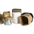 thumbnail image 3 of Washable Kraft Paper Container Decorative Reusable Paper Bag Organizer Flowerpot Cover Toy for Decoration and Storage Size S(Light Brown), 3 of 6