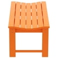 thumbnail image 4 of Costaelm Ellendale Poly Plastic Backless Adirondack Bench - Set of 1 - Orange, 4 of 6