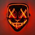 thumbnail image 4 of Máscara de purga LED de tipo inalámbrico para Halloween, conveniente tocado, máscara de fiesta, luz de neón intermitente para carnaval, nuevo diseño, 4 of 4