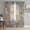 Gray, Slate, Pewter, Rust, variant on Teal Red Yellow Copper Rust Sheer Curtains 84 Inches Long, Abstract Vintage Mottled Art Light Filtering Window Curtains for Living Room, Rod Pocket Voile Sheer Curtain Drapes, 52"W x 84"L, 2 Panels