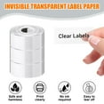 thumbnail image 2 of 480Pcs Clear Thermal Label for Printer 12x40mm Water Adhesive Labels Sticker For Glass Metal Ceramic, 2 of 9