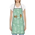 thumbnail image 3 of Pofeuu Tropical Pineapple Print Aprons with Pockets, Cute Aprons for Kitchen, Cooking, Server, Barber, Chef Apron, 3 of 7